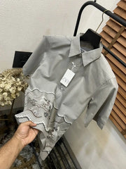 Zar_a Imported Linen Cotton Printed Premium Shirt (DN 630)