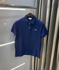 Lacost e Petrol Blue Logo Work Premium Polo T-Shirt