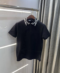 Karl Lagerfled Black Imported Polo T-Shirt