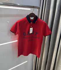 Gant Red Logo Work Premium Polo T-shirt