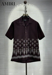 Amir_i Imported E-x!clusive Linen Printed Half Shirt (DN 626)