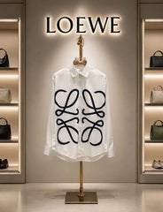 Loewe White Designer Premium Shirt
