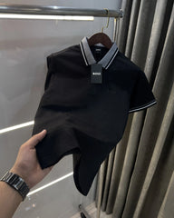 Hugo Boss Black Embroidery Logo Premium Polo T-shirt