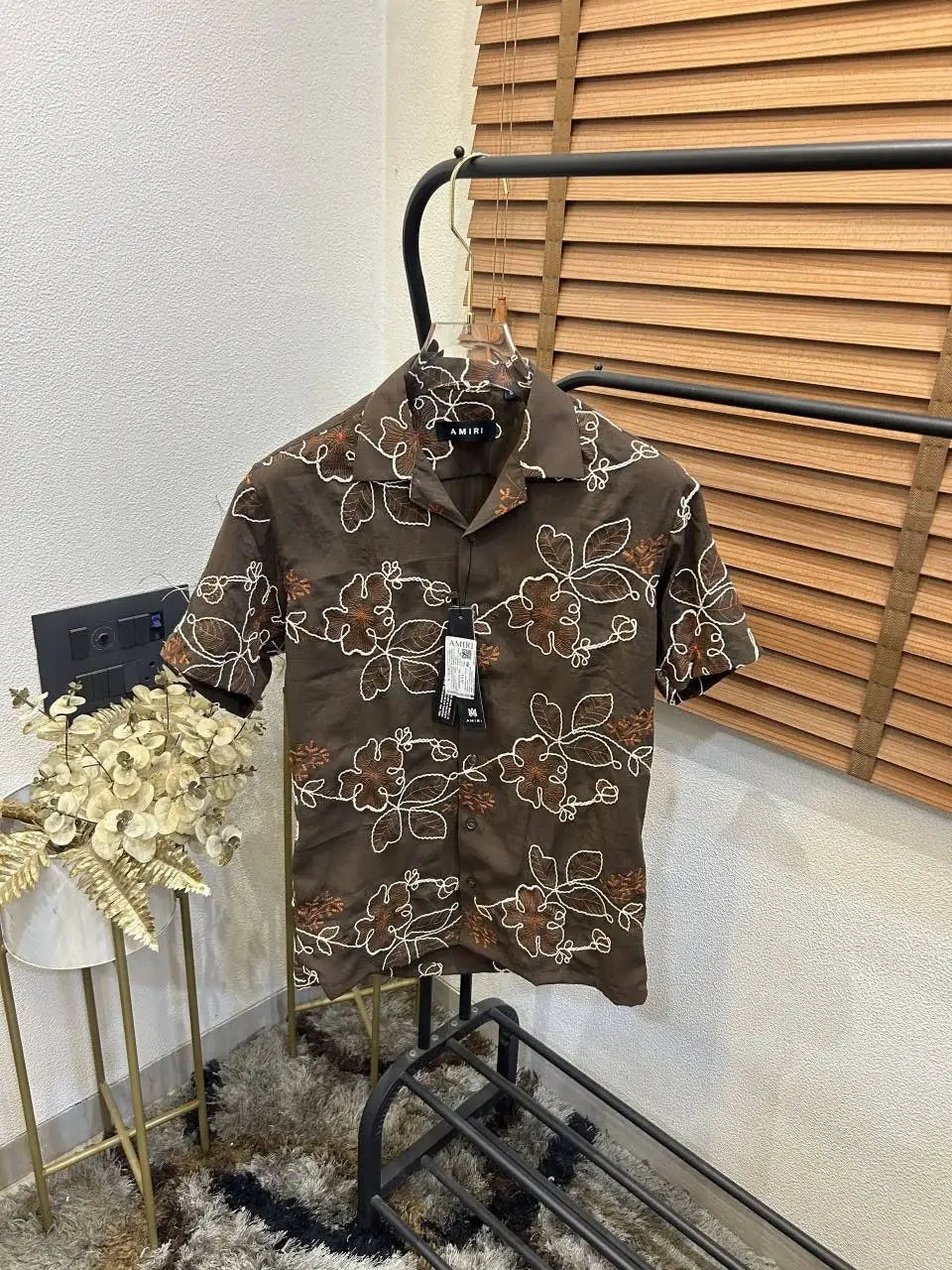 Amir_i Thread Embroidered Imported E_Xclusive Half Shirt (DN 623)