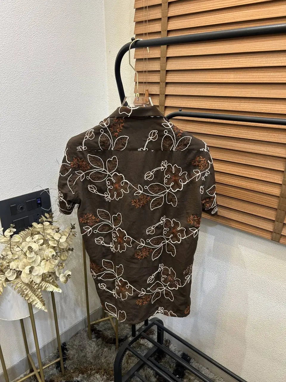 Amir_i Thread Embroidered Imported E_Xclusive Half Shirt (DN 623)
