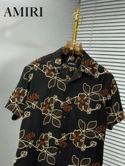 Amir_i Thread Embroidered Imported E_x.clusive Half Shirt (DN 623)