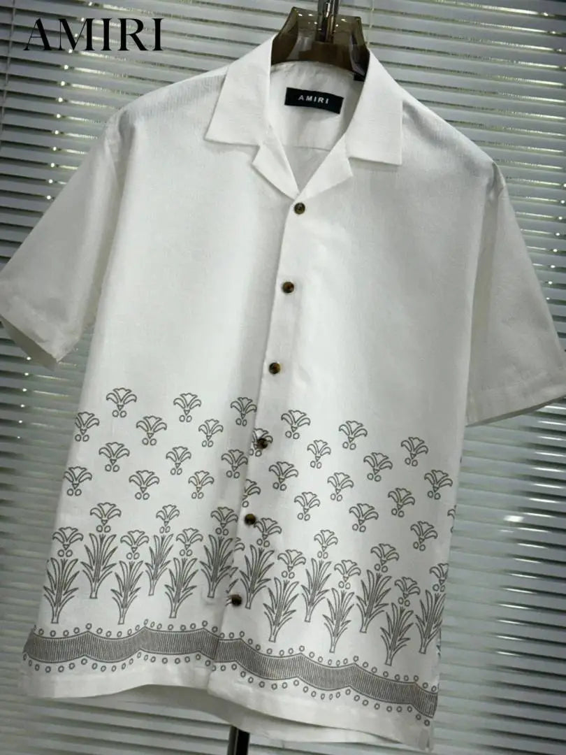 Amir_i Imported EXclusive Linen Printed Half Shirt (DN 626)