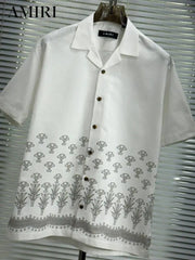 Amir_i Imported EXclusive Linen Printed Half Shirt (DN 626)