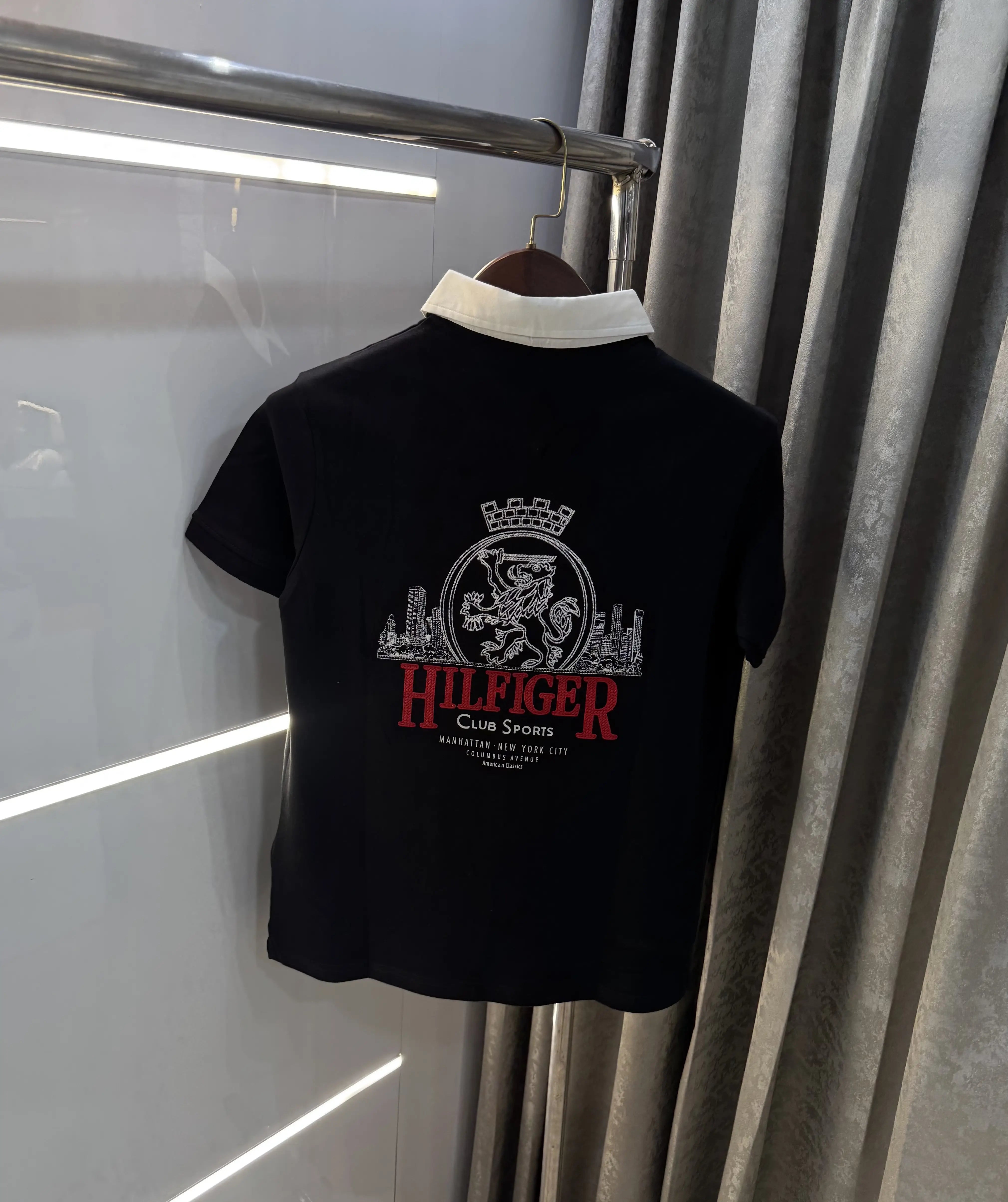 Tommy Hilfiger Black Premium Polo T-shirt