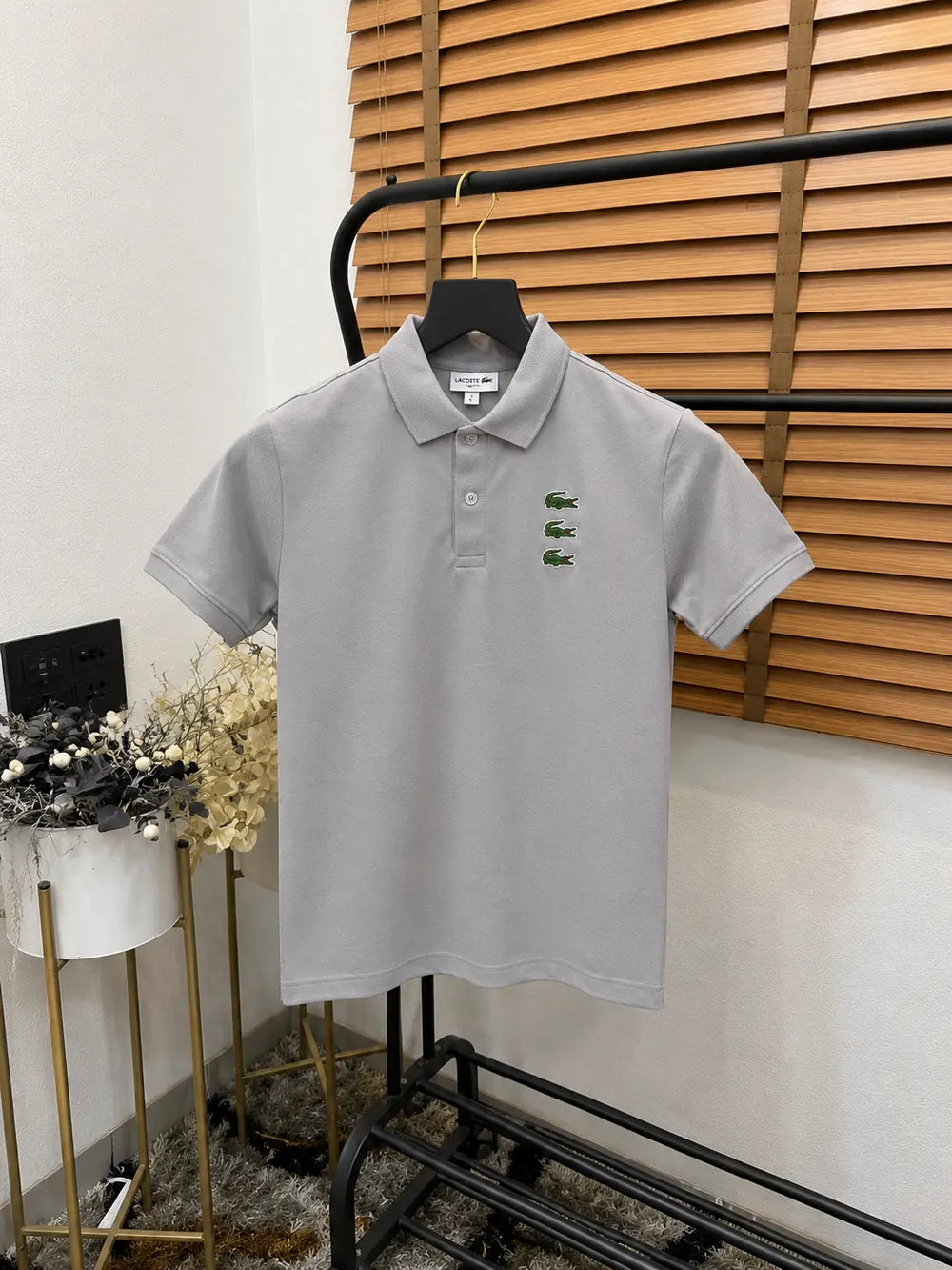 Lacost_e Monogram Embroidered Imported Premium Polo T-shirt With OG Brand Box (DN 002)