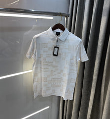 Arman i Exchange White Monogram Premium Polo T-Shirt