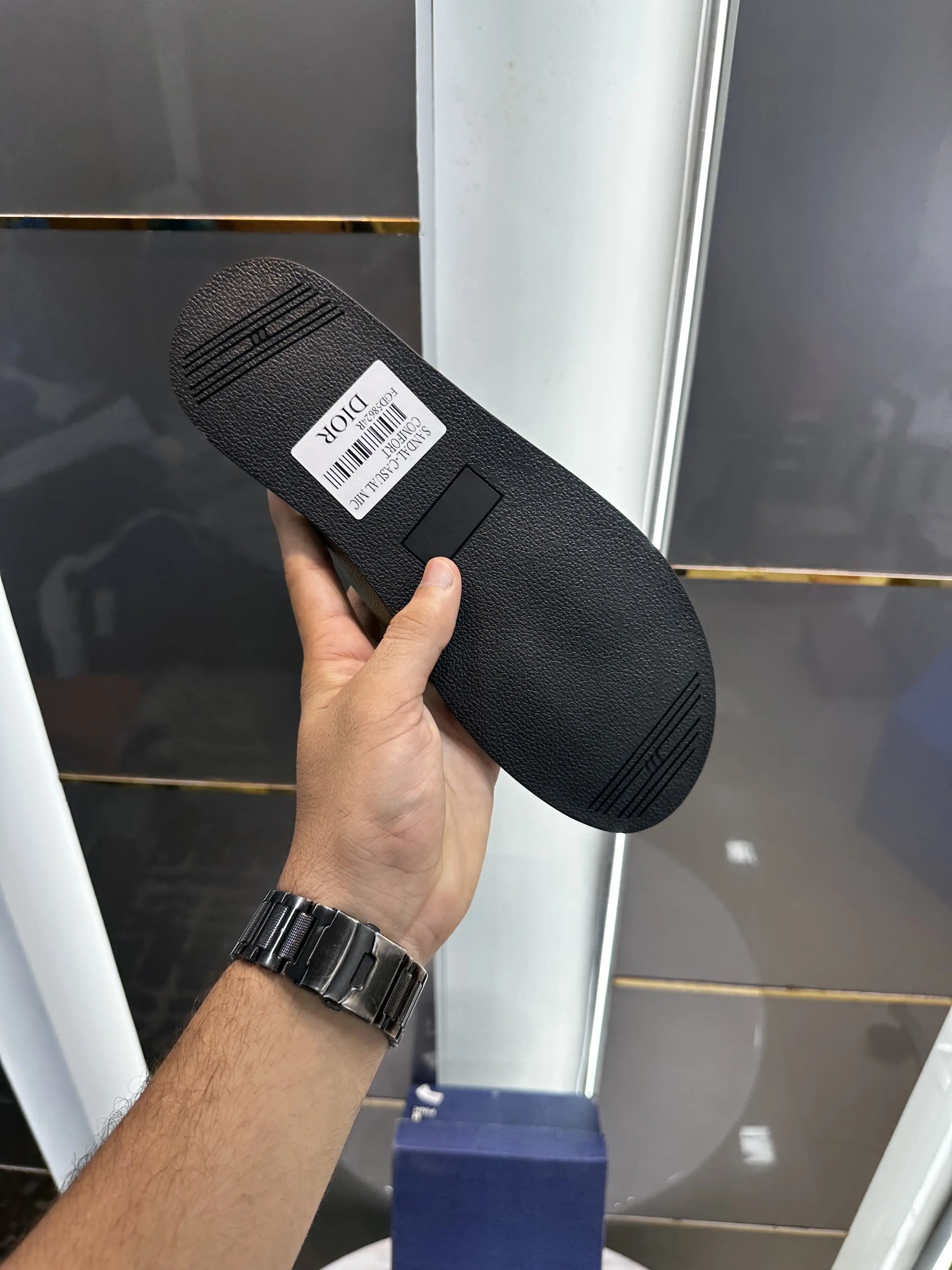 Dior_CD Cross Brown Premium Slide For Men