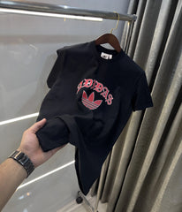 Adidas Black Printed Premium Classic T-Shirt