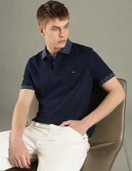 Tomm y Hilfiger Petrol Blue Premium Polo T-Shirt