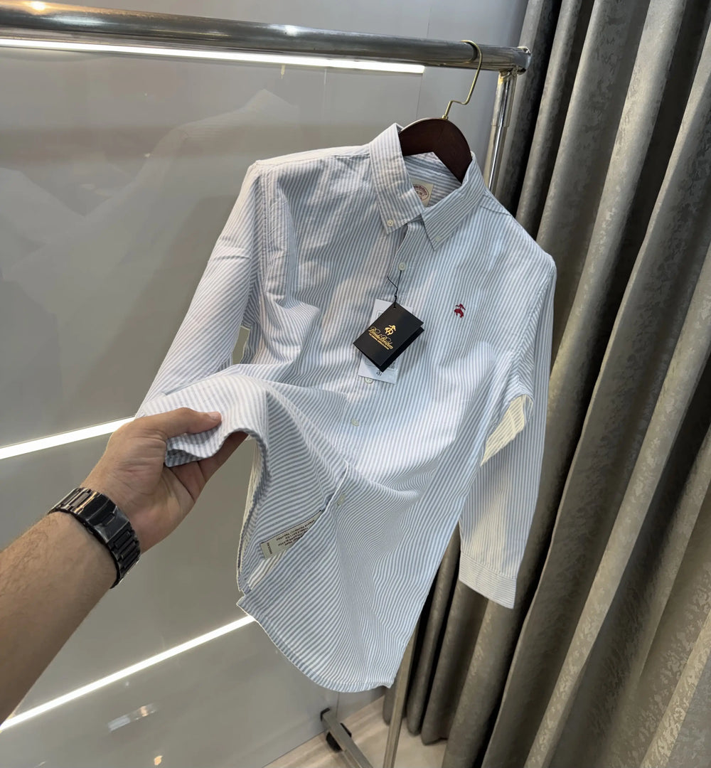Brooks Brother Grey Oxford Premium Shirt