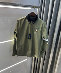 Ralph Lauren Olive Green Premium Classic Shirt