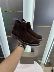 Clarks_Brown Premium Suede Leather Boots