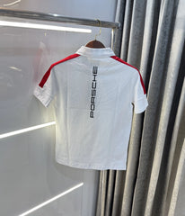 Hug o Boss White Porsche Edition Premium Polo T-shirt