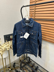 Balmai_n Turkey Imported Very Premium Highly Detailed Denim Dark Blue Jacket (DN 560)