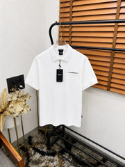 Hug_o BO_ss. Monogram Steel Logo Premium Polo T-shirt (DN 550)