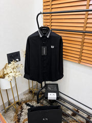 Emporio Arman_i Collor Printed Premium Partywear Shirt With Og Bo_X & Bag (DN 547)