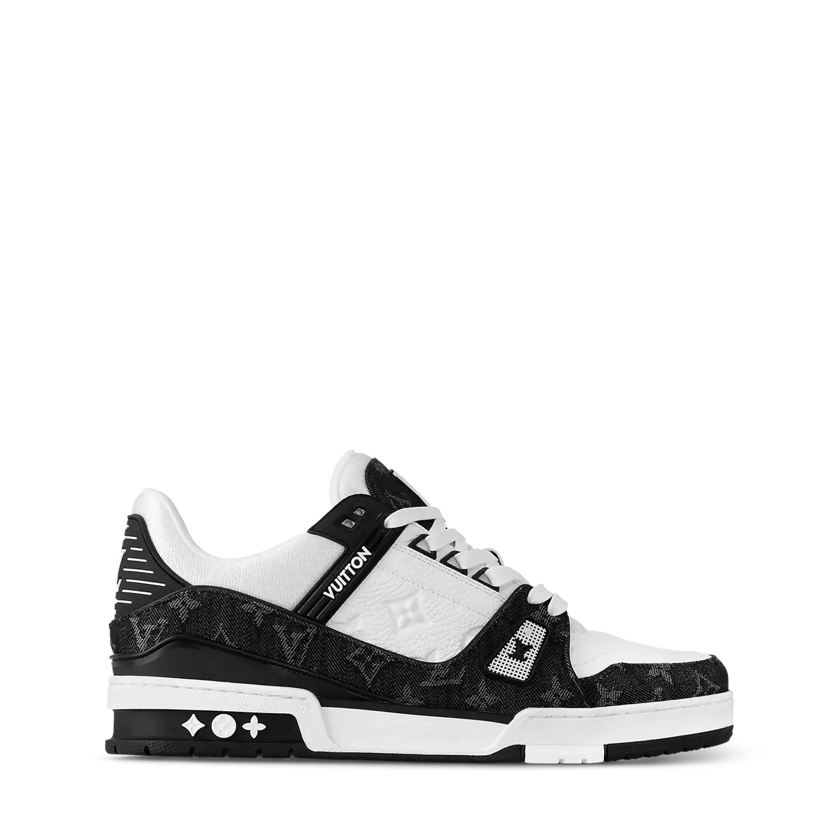 Louis Vuitton LV Trainer Monogram White Black Denim (140