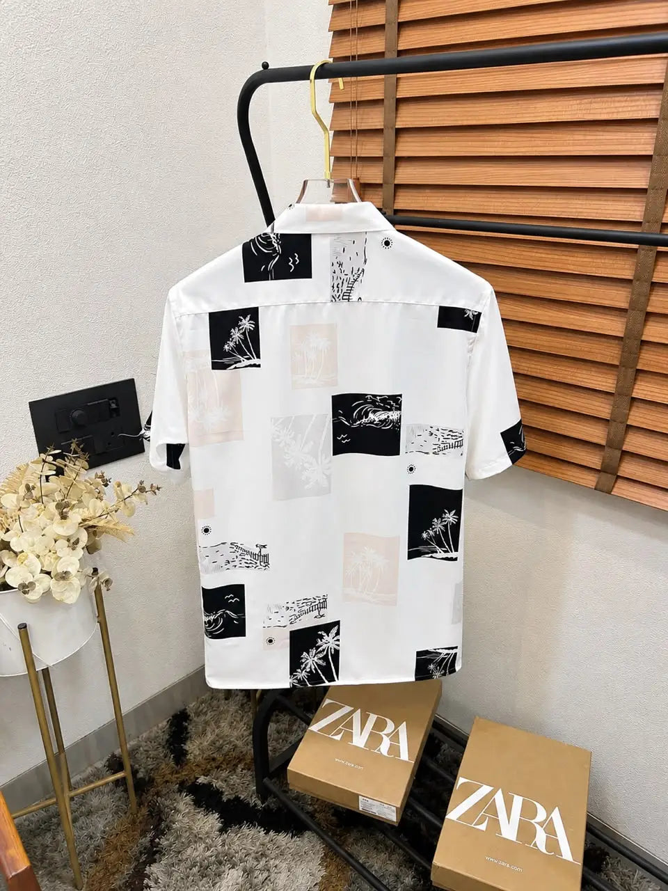 Zar_a Turkey Imported Very Premium Designer Half Shirt With Brand Bo__X (DN 539)