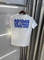 Adidas White Printed Premium Classic T-Shirt