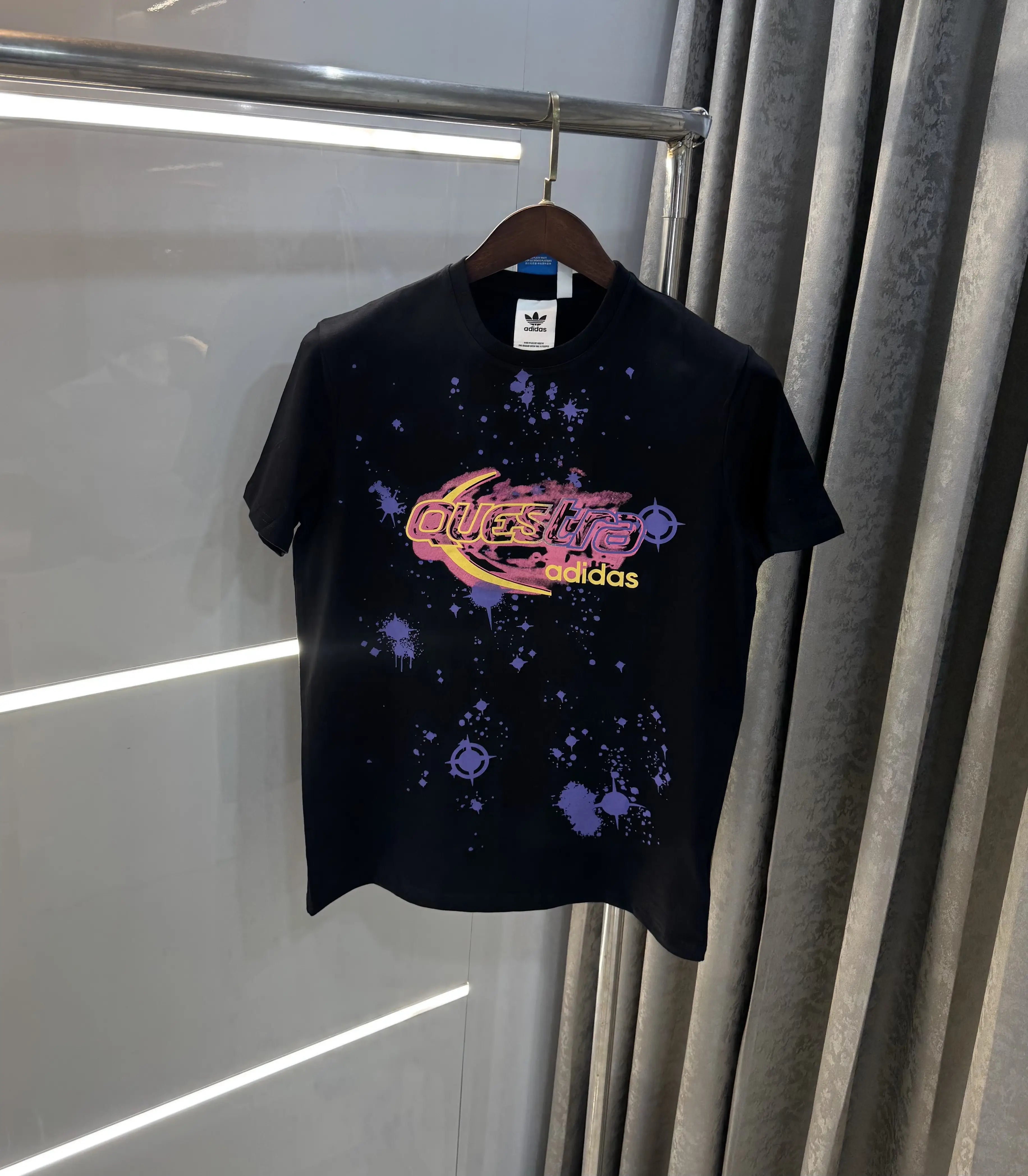 Adidas Black Printed Premium Classic T-Shirt
