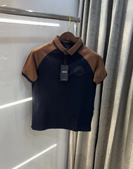 Hug o Boss Navy/ Coffee Porsch e Edition Premium Polo T-shirt