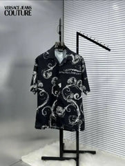 Versac_e Jeans Couture Signature Printed Imported Very Premium Half Shirt (DN 521)