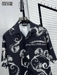 Versac_e Jeans Couture Signature Printed Imported Very Premium Half Shirt (DN 521)