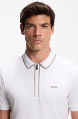 Hugo  Bos s White Logo Work Premium Polo T-shirt