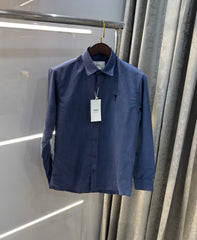 Ami Paris Blue Embroidry Logo Premium Shirt