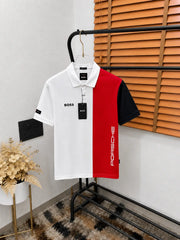 Bos_s x Porsche Bio Washed Imported Classic Polo T-shirt (DN 645)