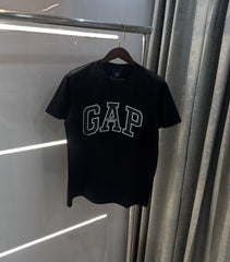 Gap Black Embroidery Logo Premium T-Shirt