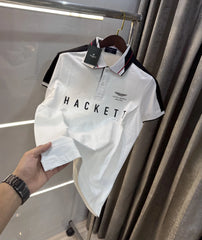 Hacket White Logo Work Premium polo T-Shirt
