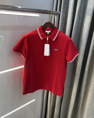 Lacost e Red Logo Work Premium Polo T-Shirt