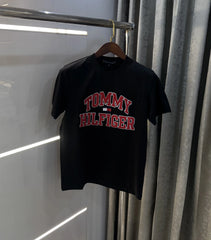 Tommy Hilfige r Black Embroidery Logo Premium T-Shirt