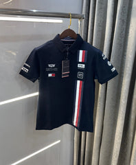 Tomm y Hilfiger Navy Blue Premium Polo T-shirt