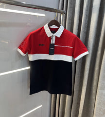 Hugo  Bos s X Porsche Red Logo Work Premium Polo T-shirt