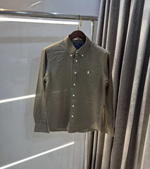 Ralph Lauren Olive Premium Linen Shirt