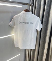 Hug o Boss Porsch e White Premium Polo T-shirt
