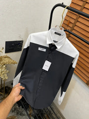 Balmai_n Very Premium Black White Designer Partywear Shirt (DN 608)