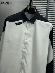 Balmai_n Very Premium Black White Designer Partywear Shirt (DN 608)