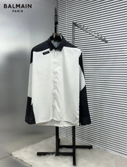 Balmai_n Very Premium Black White Designer Partywear Shirt (DN 608)