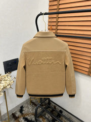 Loui_s Vuitton Imported Exclusive Woollen & Leather Varsity Jacket DN 612