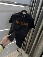 Balmai n Paris Black B Logo Work Imported T-Shirt