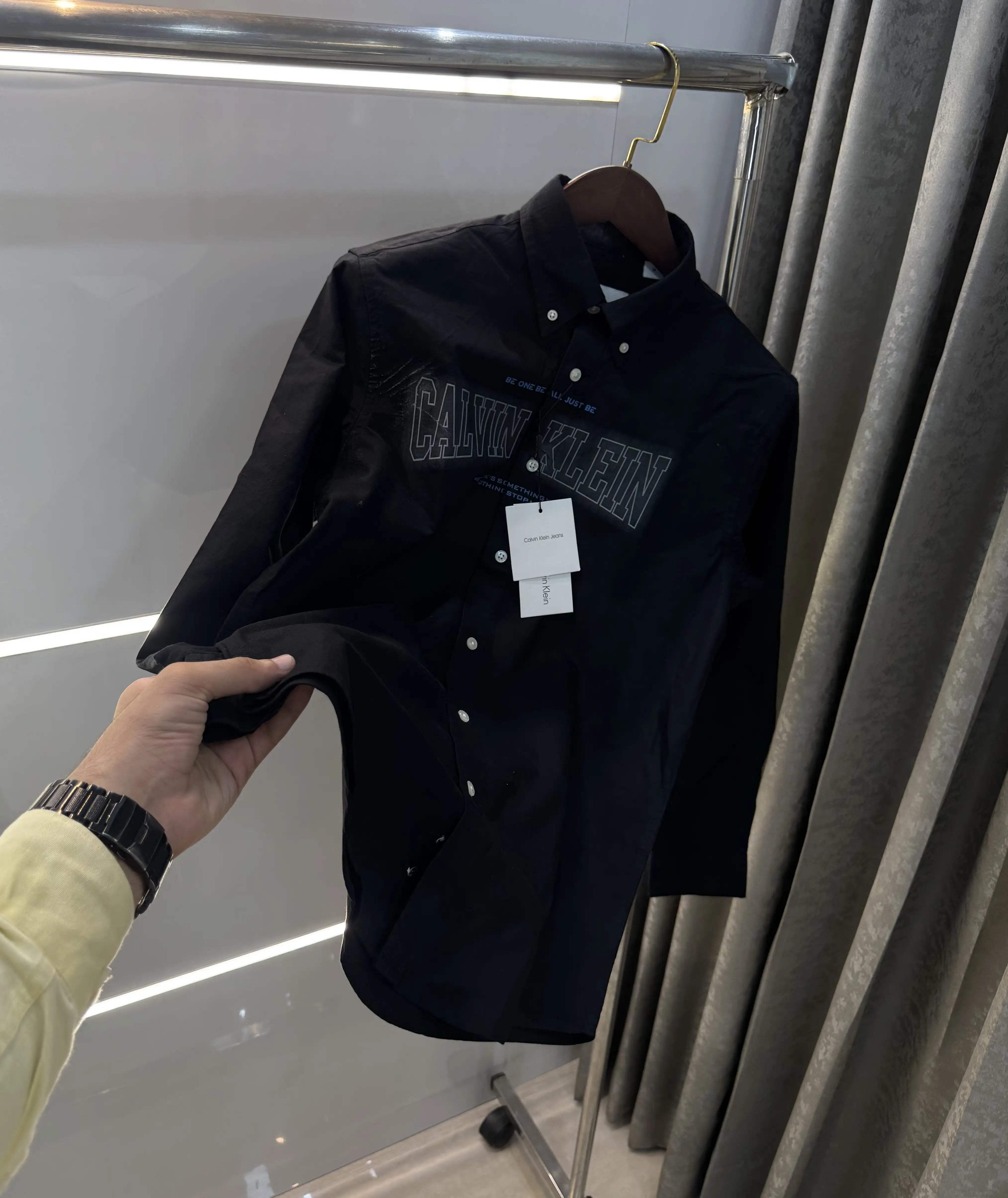 Calvin. Klein Black Logo Work Premium Shirt
