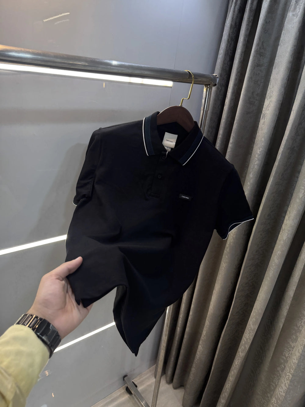 Calvin  Klein Black Premium Polo T-Shirt